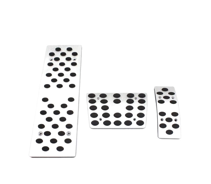 KIT PEDAIS PARA AUDI S-LINE AUTOMÁTICO COM POUSA PÉS ALUMINIO POLIDO