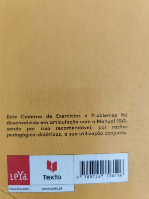 Manuais e CA de Química 10Q e Física 10F