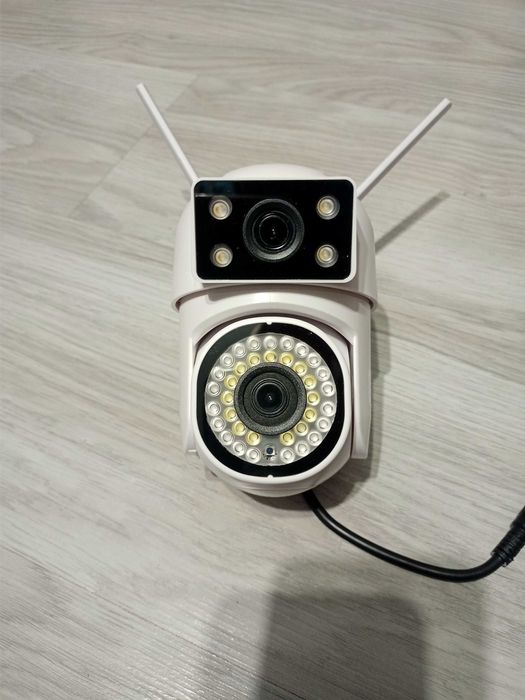 Podwójna kamera obrotowa 8mpx zewnętrzna Wi-Fi 2,4/5ghz+pamięć 64gb