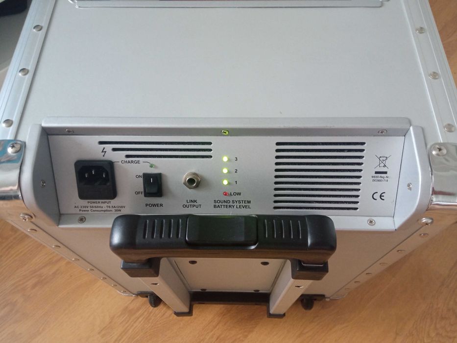 Przenośny system nagłośnieniowy wzmacniacz piecyk Mc CRYPT PPA8M