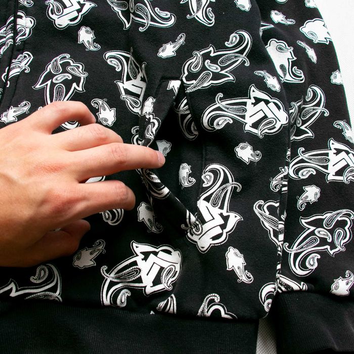 Karl Kani monogram y2k bluza rozpinana M fullzip