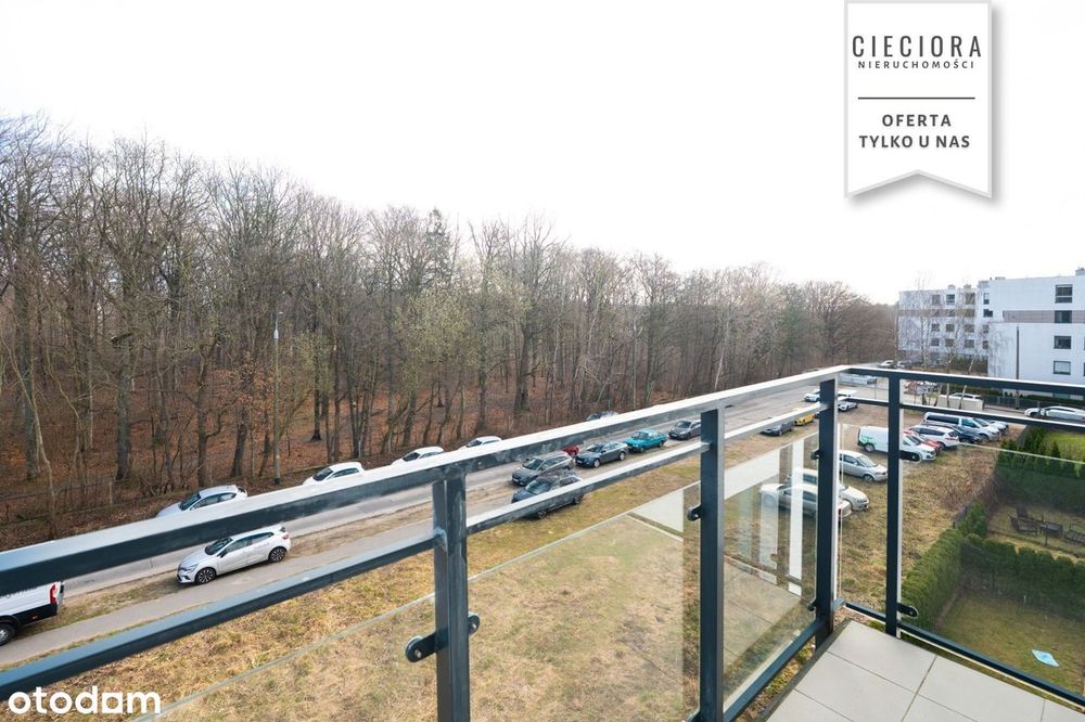 Winda| hala garażowa|bezpośredni widok na las |zamknięte osiedle