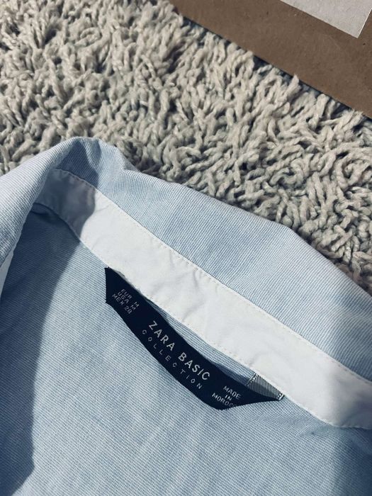 Zara błękitna koszula elegancka 38 M
