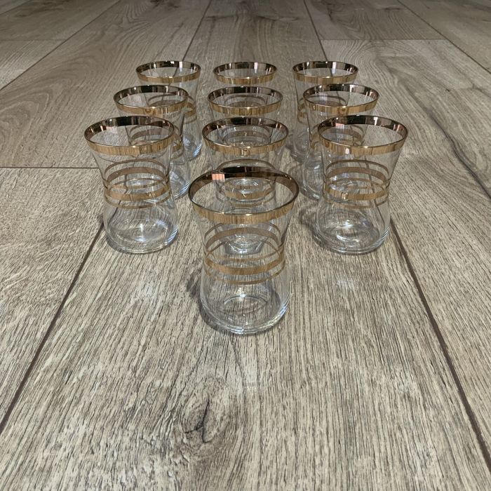 Kieliszki do wódki / literatki PRL 10 sztuk