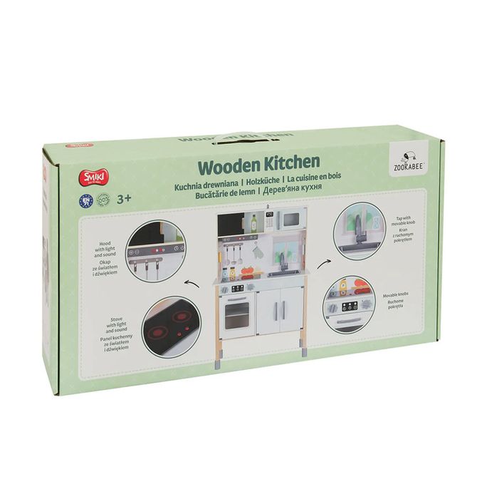 Деревянная детская кухня , свет и звук