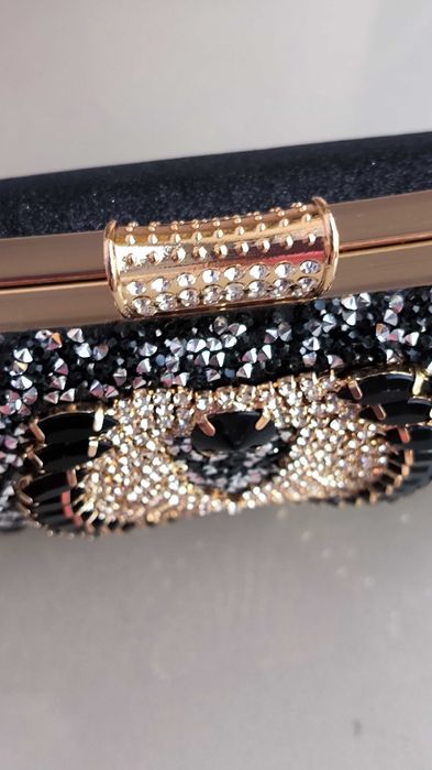 Piękna wieczorowa torebka kopertówka sylwestra wesela studniówka