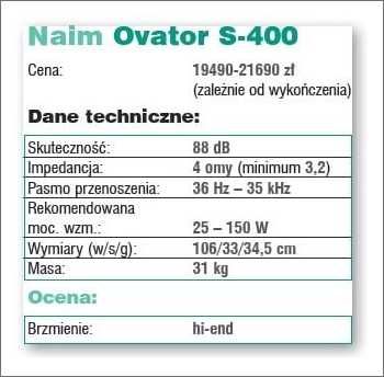 Naim Ovator S-400