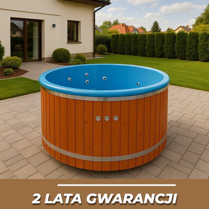 Balia ogrodowa z jacuzzi | Hydromasaż | Piec | Transport gratis