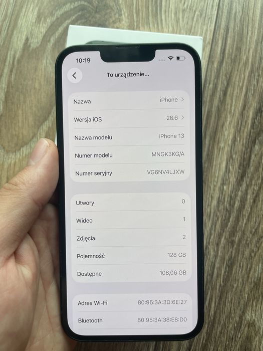 Iphone 13, 87%, stan idealny
