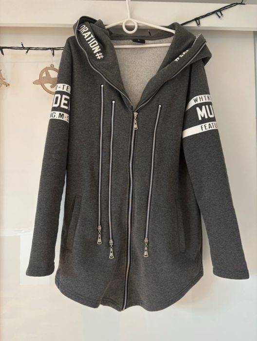 Bluza męska szara z kapturem Ozonee L