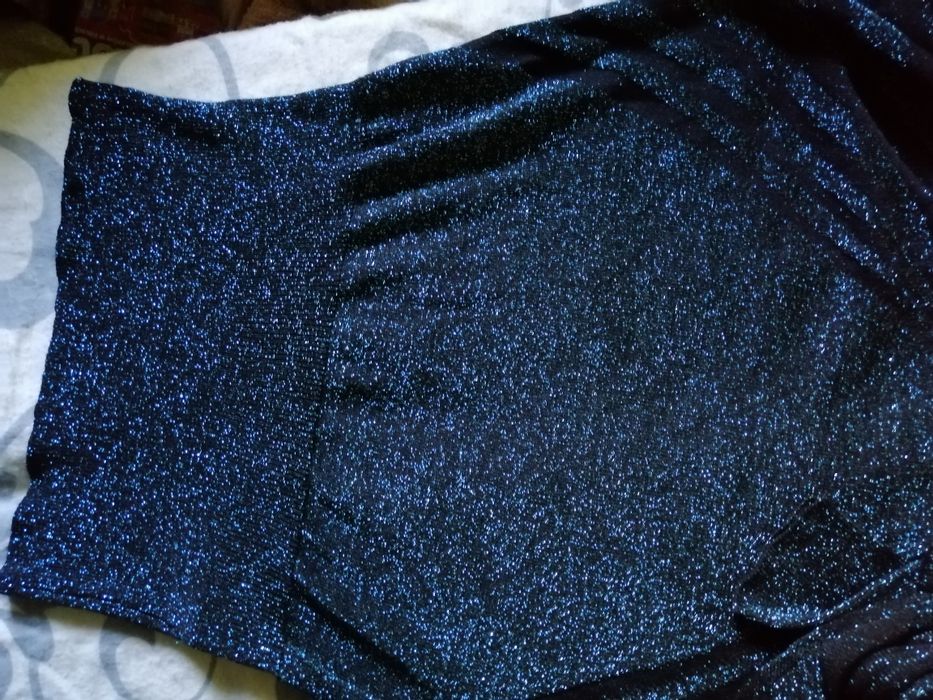 NOWY Sweter sweterek Bluzkowy Ozdobny Ze świecącą nitką. WISKOZA orsay