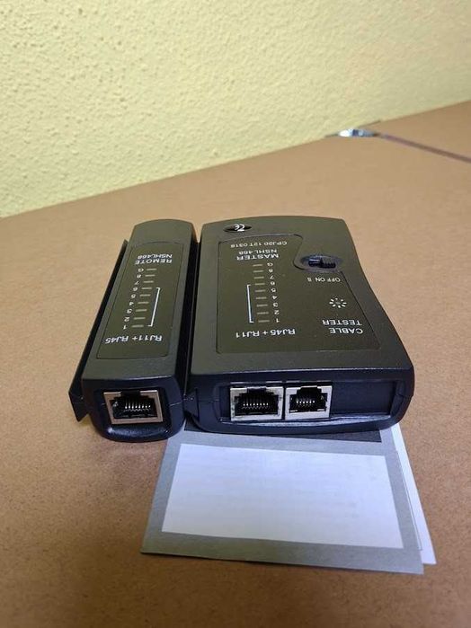 Testador de Cabos de Rede e Telefonia RJ45 RJ11 NSHL468 (Novo)