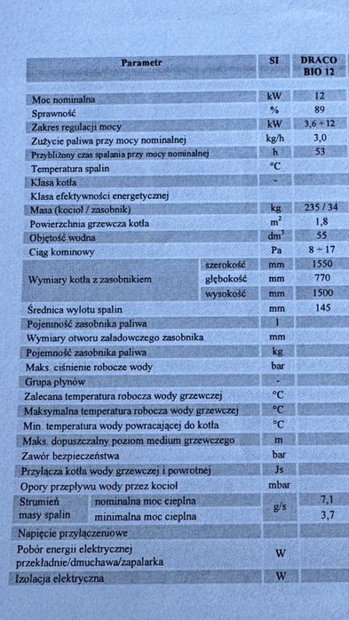 Kocioł Tekla 12 KW
