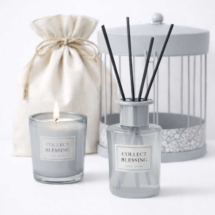 KIt difusor de aroma e vela para casa, presente, namorados, em 4 cores