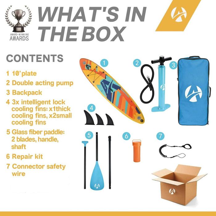 Сап надувна дошка Aviner макс 150 кг/305 x 71 x 15 см