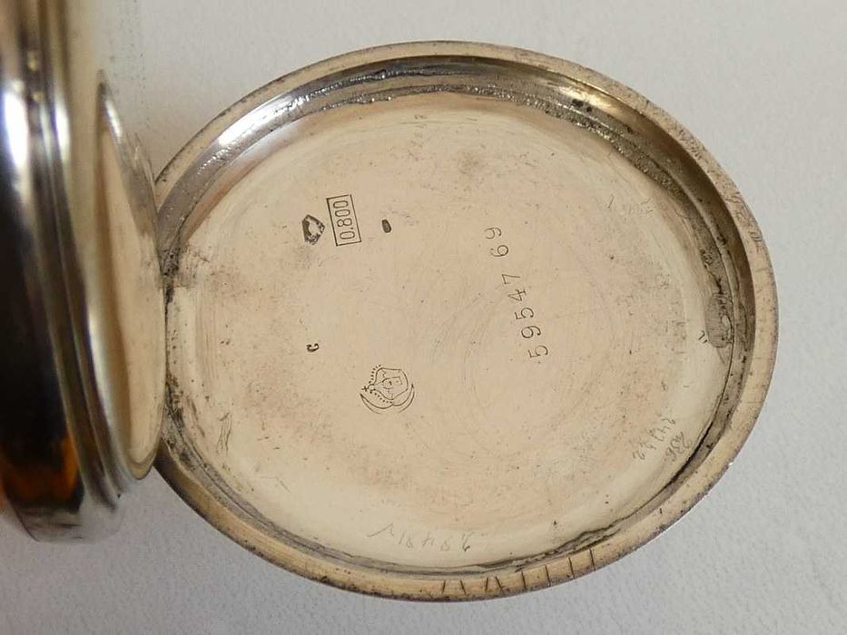 Zegarek kieszonkowy Matador w srebrnej kopercie