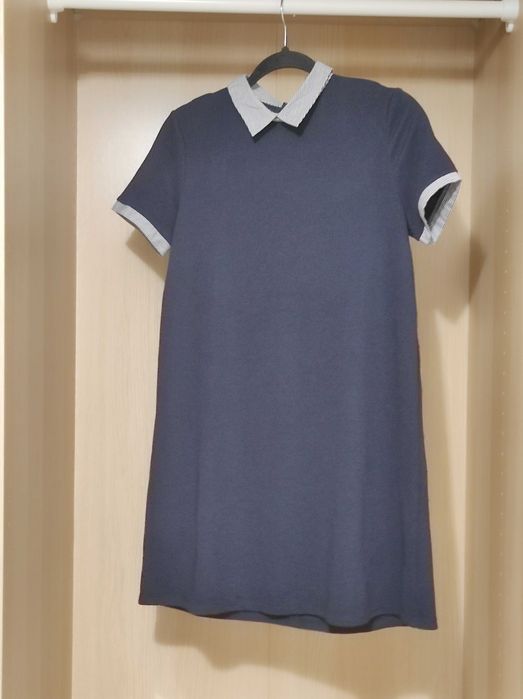 Vestido curto canelado