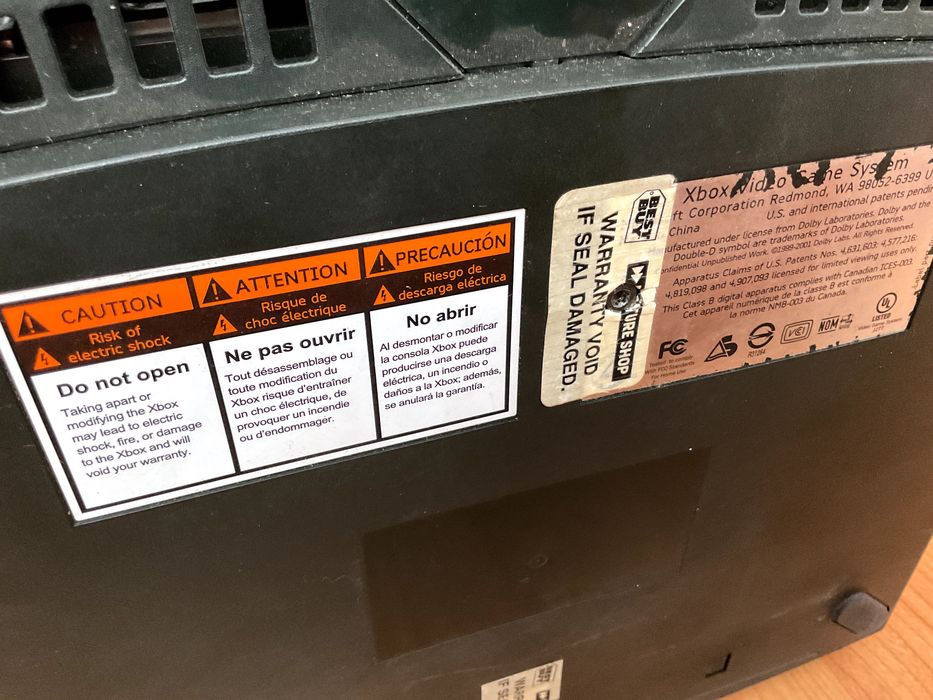 Xbox original (110V com caixa e manuais originais - para reparar)