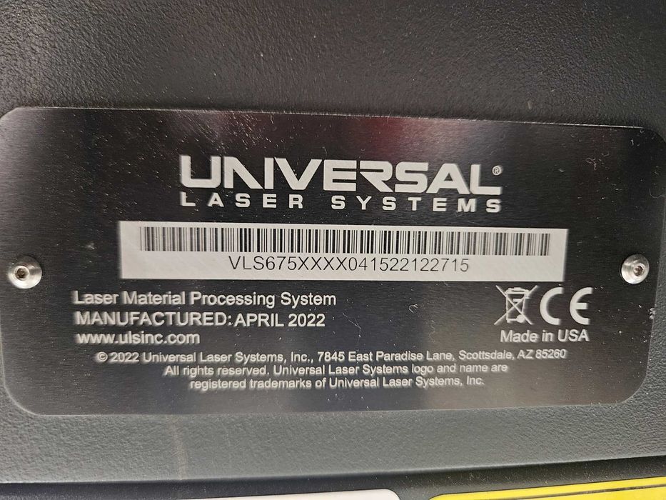 Ploter laserowy Universal Laser Systems VLS6.75 | 50 W | 2022 |