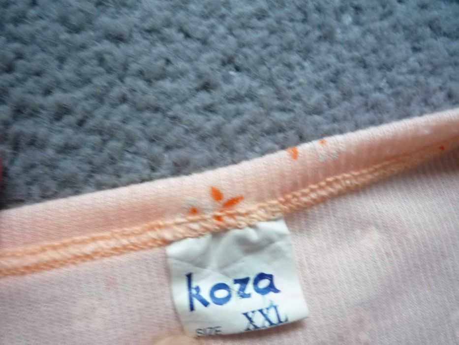 Nowa Koza 44/XXL Pomarańczowa w kwiatki koszula nocna bawełna