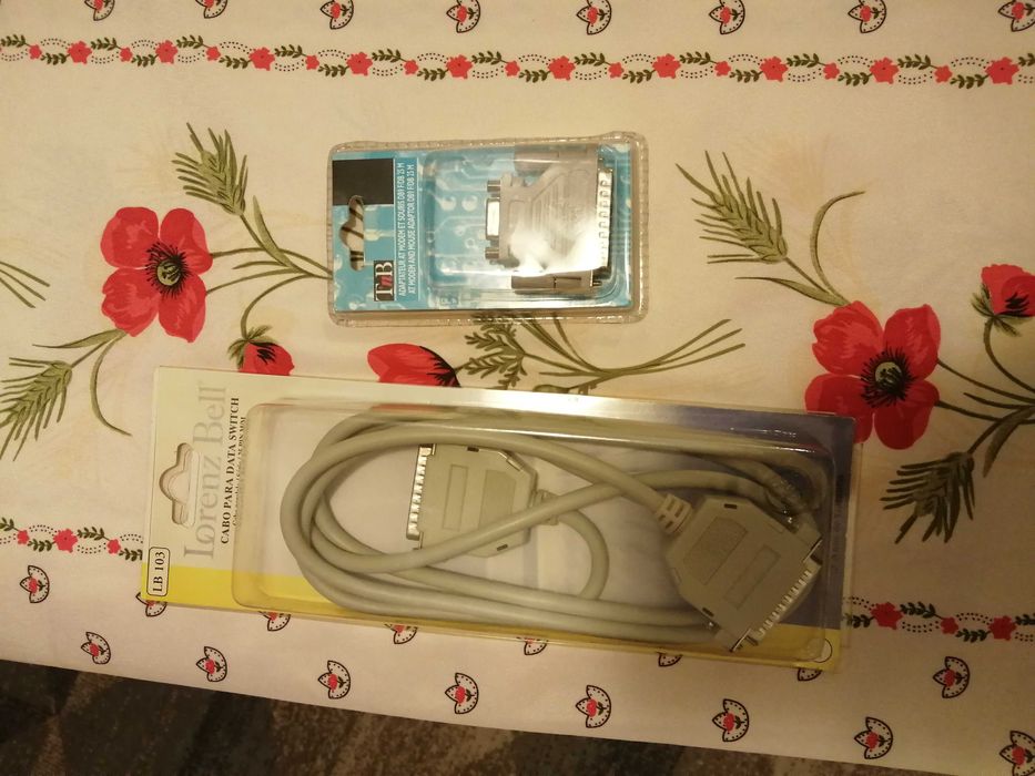 Cabo vga 2m e adaptador novos