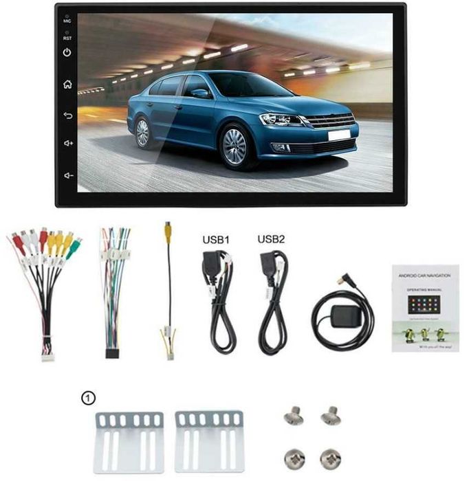 Rádio 2DIN ANDROID| 2Gb RAM / 16Gb ROM | GPS | WIFI | RDS | Bluetooth