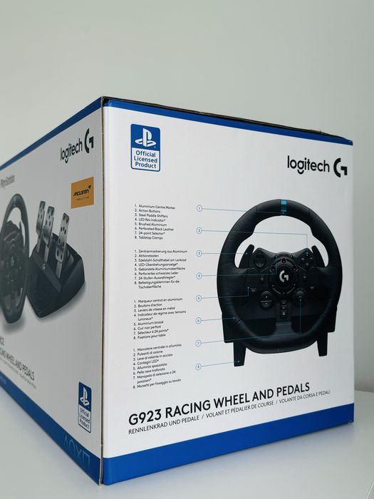 Ігрові кермо руль та педалі Logitech G923 для PlayStation
