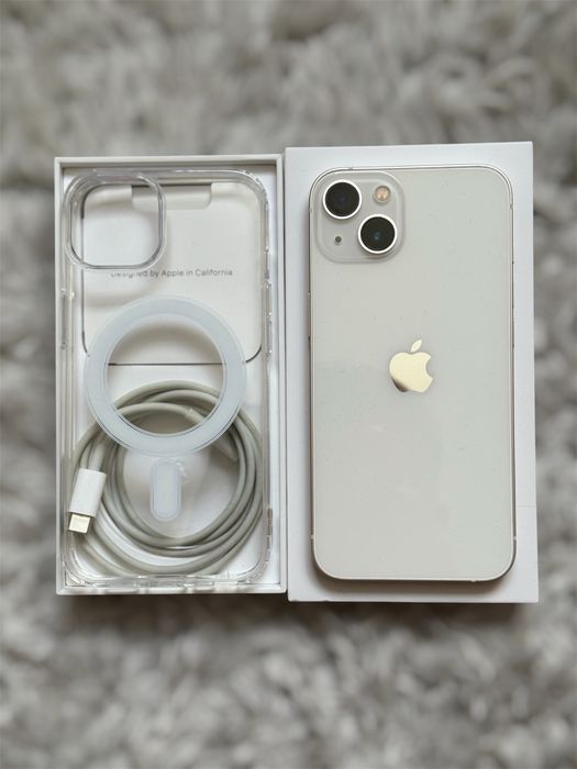 iPhone 13 Biały Idealny - 100% Bateria + Gratisy