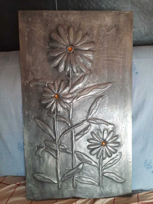 2 Quadros em estanho, em excelente estado.