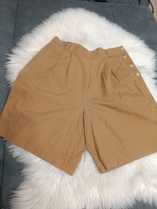 Spodenki szorty Bermudy z wysokim stanem 42 Pierre Cardin Paris