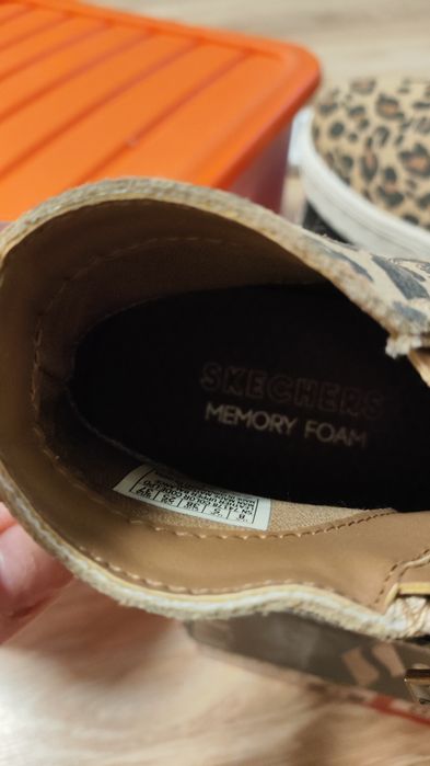 Skechers хайтопи черевики ботинки шкіра леопард