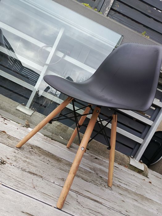 Krzesło styl SKANDYNAWSKI czarny(2SZTUKI)