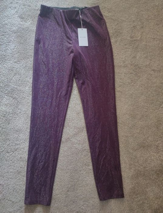 Brokatowe spodnie Vila rozmiar M