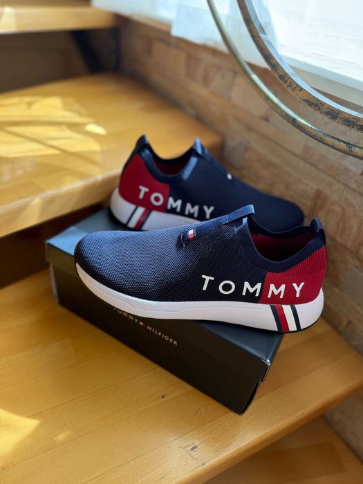 Tommy hilfiger cнікерси кеди сині 42 розмір, 28 см, 11 М легкі