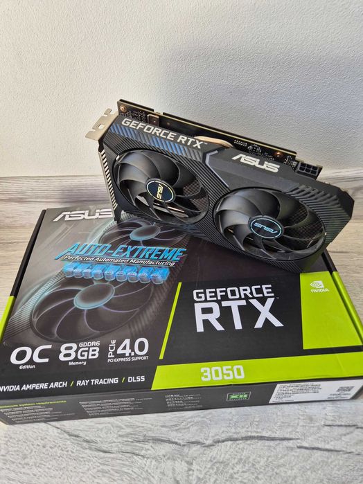ігрова відеокарта RTX3050 8GB ASUS DUAL OC в ідеалі. Trade-in