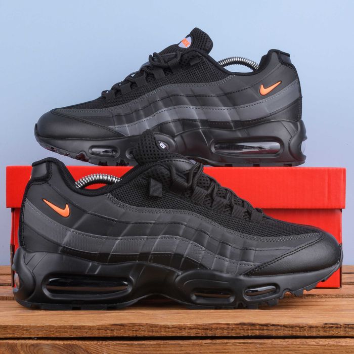 (1965) Чоловічі Кросівки Nike Air Max 95 чорні (41-46) найк найки