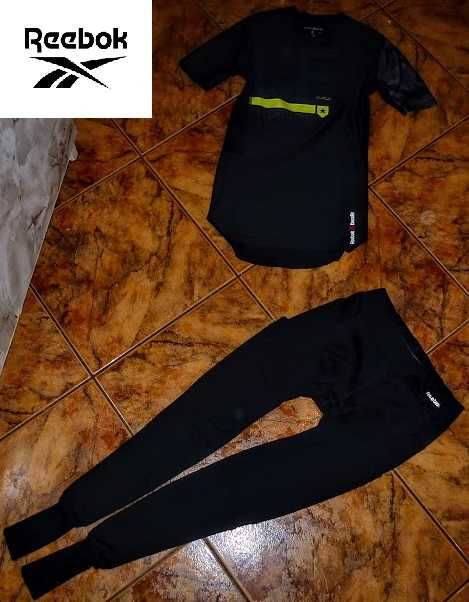 REEBOK PLAY DRY dres komplet ORYGINAŁ spodnie i bluzka r S 36 NOWOŚĆ