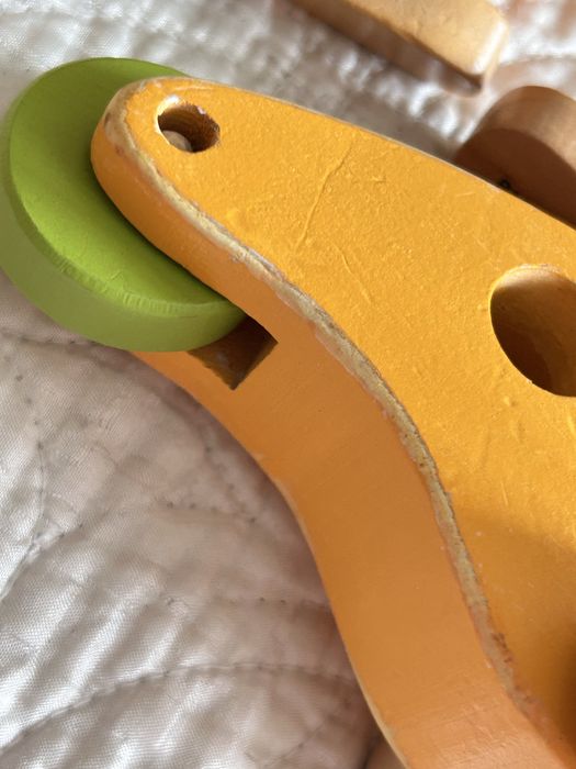 Лот 4 вінтажних якісних деревʼяних іграшки. Hape / Little Copter