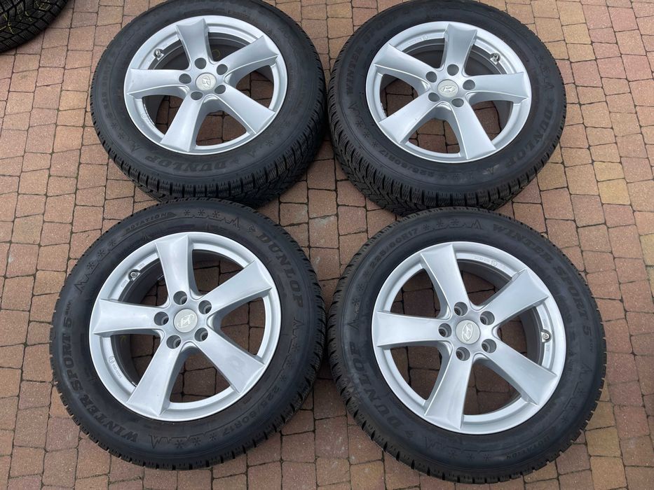 4167. Alufelgi 17" Koła zimowe Hyundai Tucson Kia Sportage Outlander 5x114.3 225/60/17 Dunlop 2024r