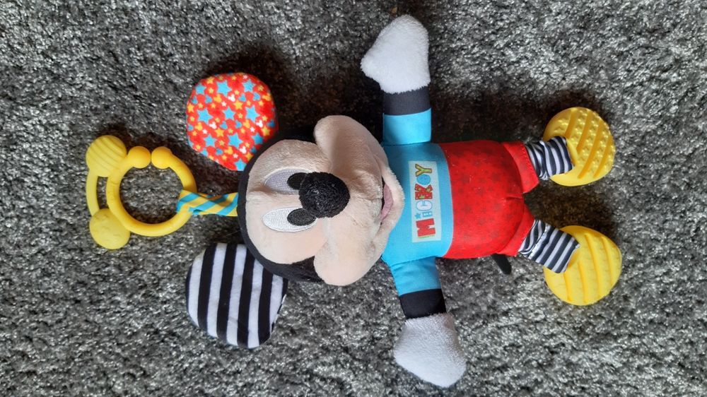 Clementoni Myszka Mickey maskotka zawieszka wózka  Baby Miki nowa