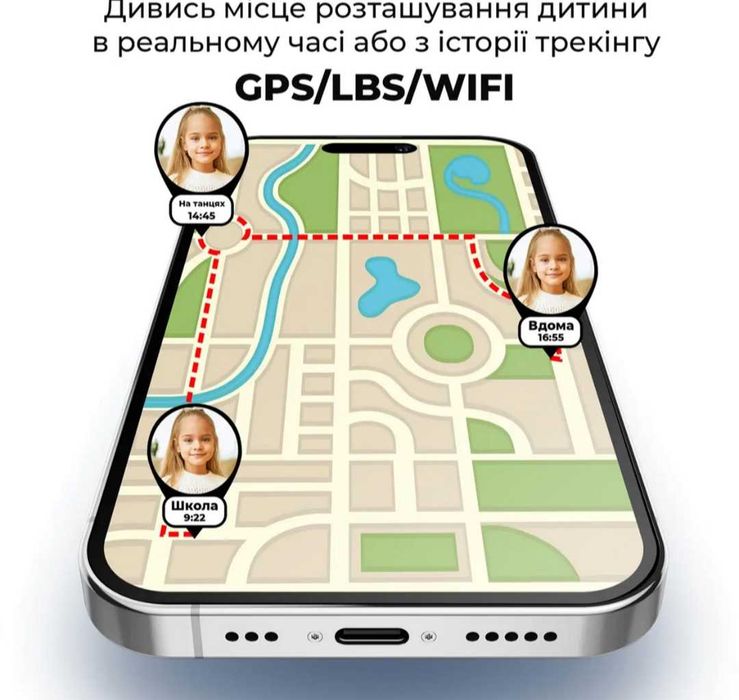 Дитячий смарт годинник К26 з GPS трекером, 4G SIM, Укр. Мовою