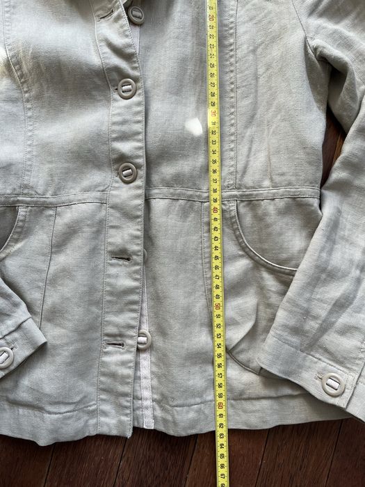 lniana narzutka/ marynarka na podszewce