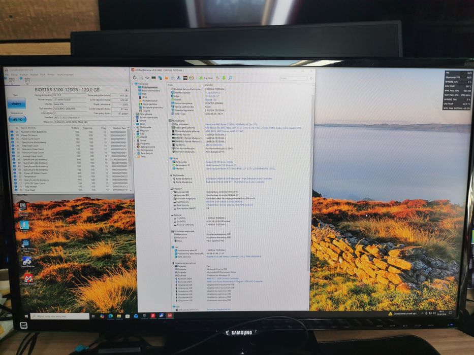 Komputer gamingowy + monitor 27 cali