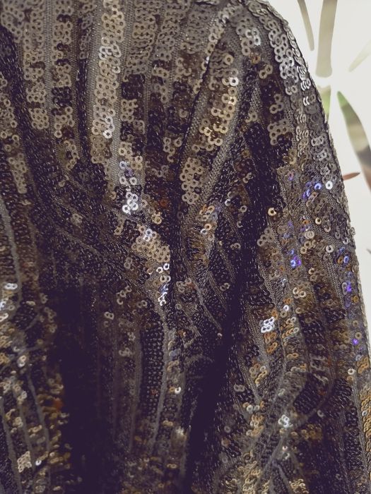 Nowy efektowny żakiet marynarka Sylwestrowa  z  cekinami M