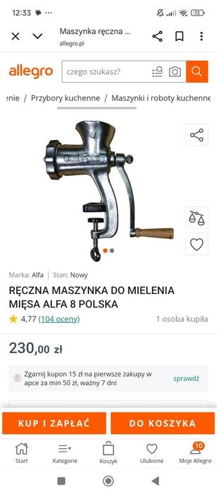 Maszynka do mięsa alfa 5 alfa 8  3 szt