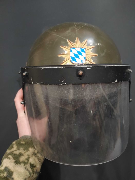 Винтажный немецкий Шлем против беспорядков Anti Riot Helmet