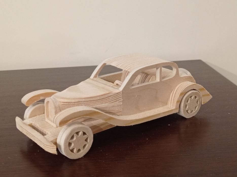 Bugatti Coupe DeVille - Carrinho de Madeira Artesanal