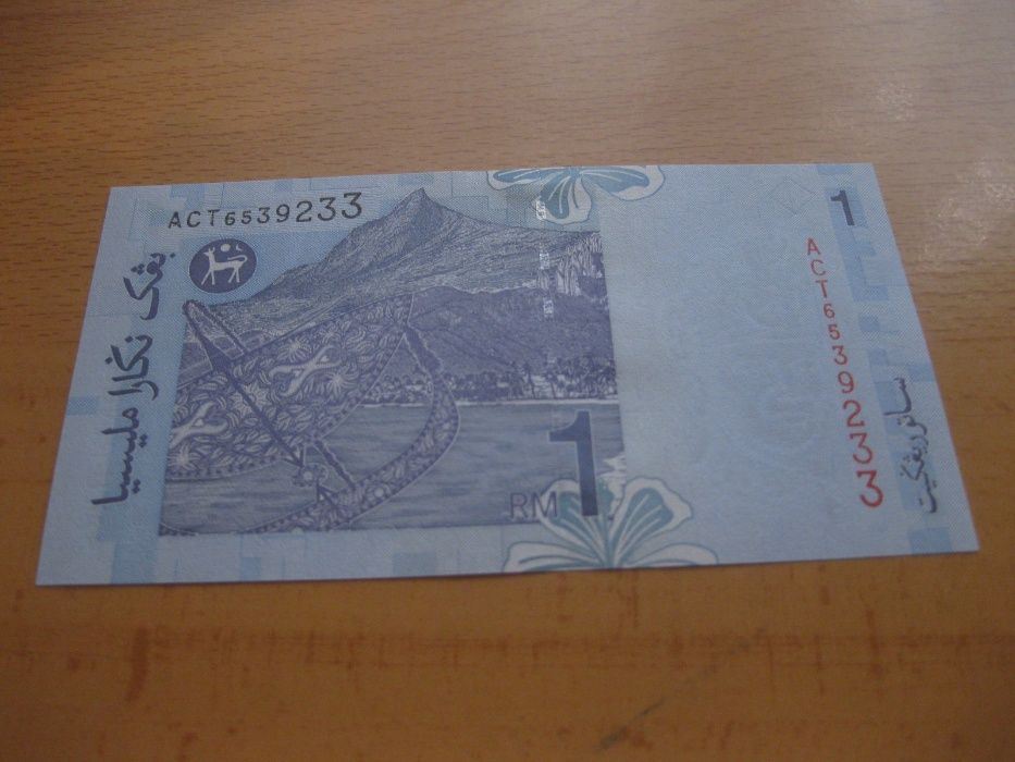 Nota da Malásia "1 Ringgit" UNC