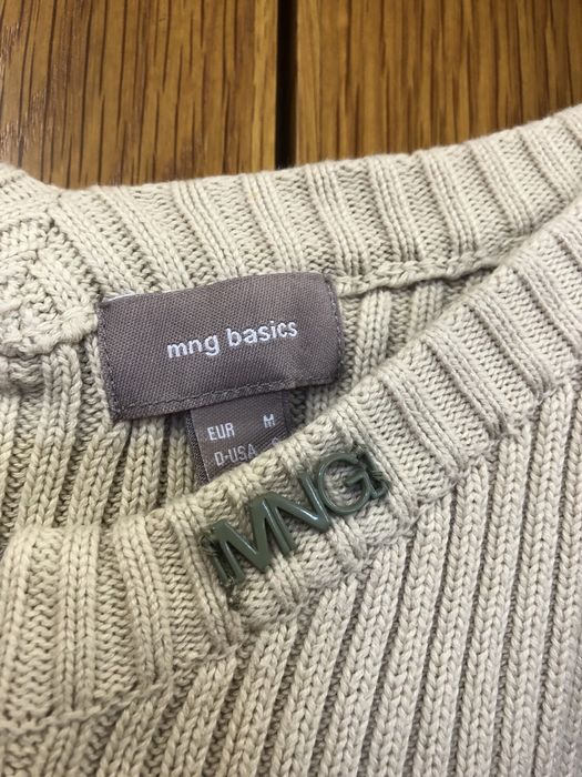 Casaco malha branco Mango