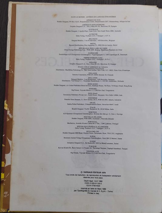 Axtérix Chez Les Belges - Edição Dargaud de 1986